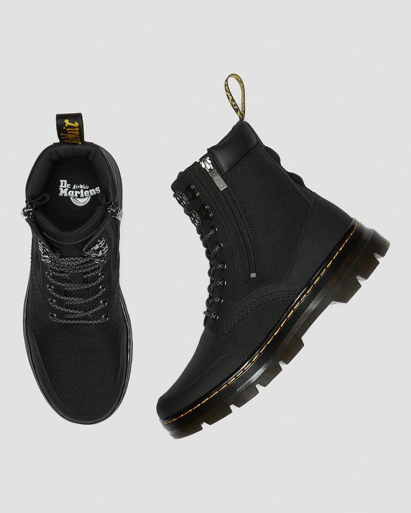 Black Men's Dr Martens Combs Zip Ankle Boots | CA 441FDN